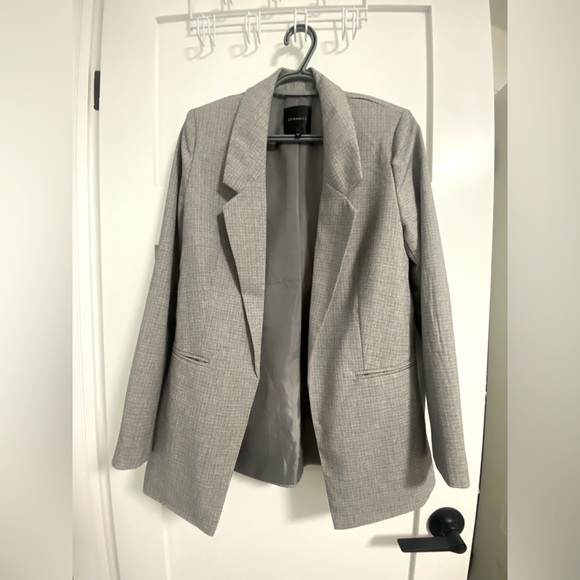 Grey Twill Blazer - Picture 1 of 3